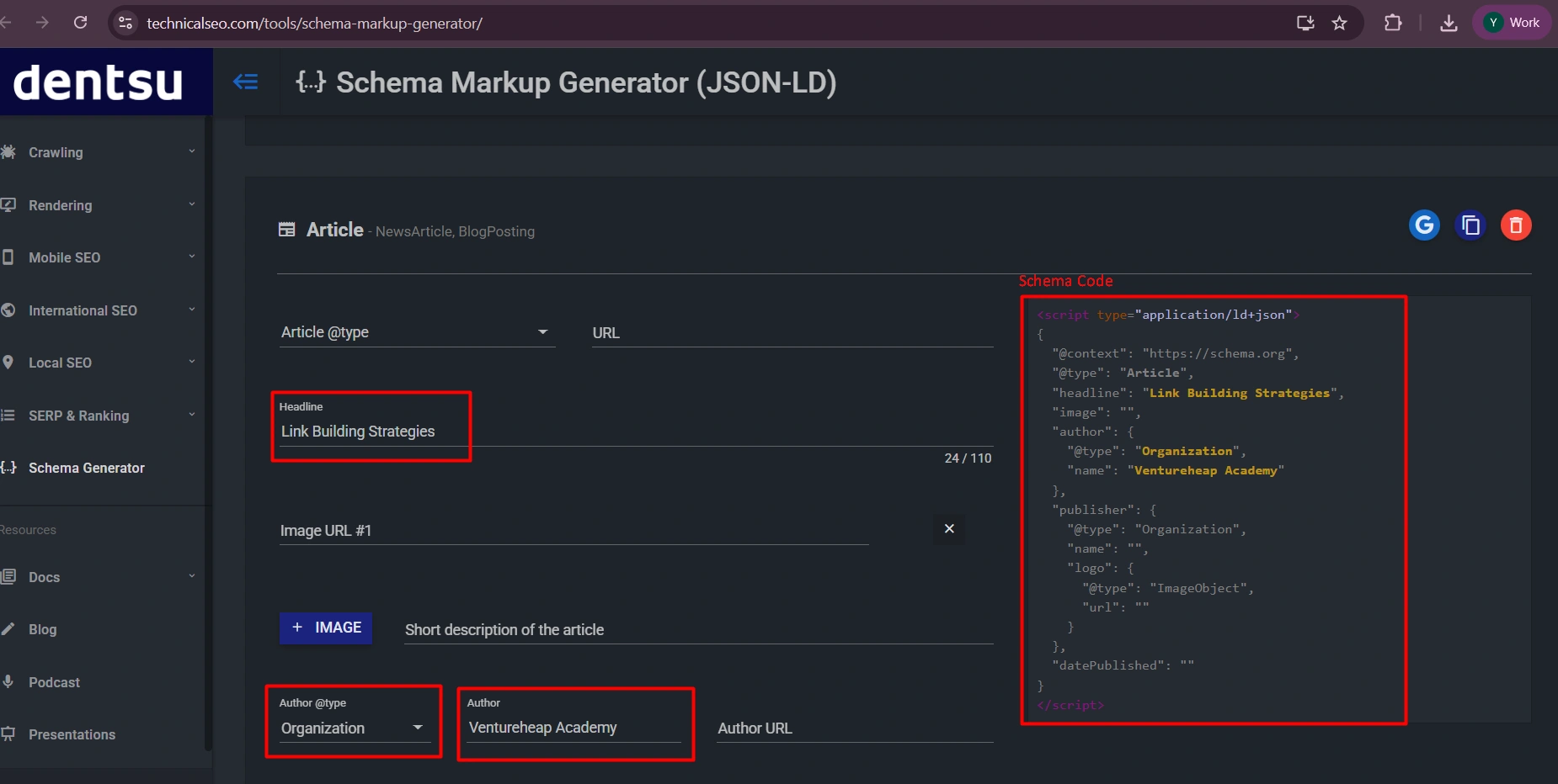 Schema Markup